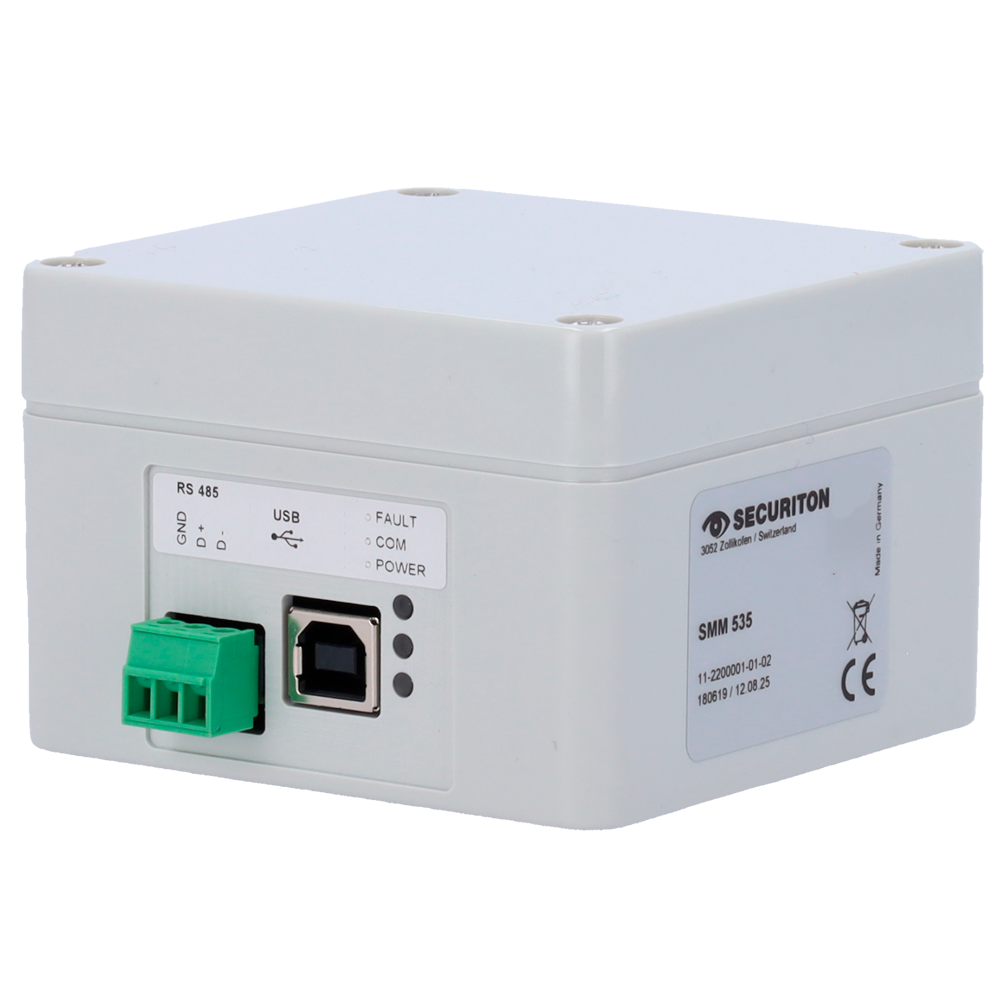 Securiton Interfaccia di connessione di rete RS485 a USB - Compatibile con ASD e ADW - È necessario SIM35