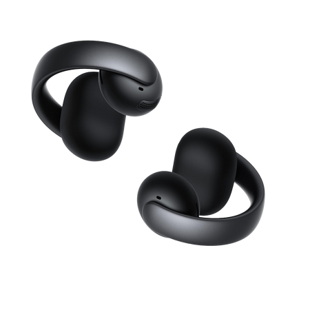 Soundcore Aeroclip Nero - Design a clip “open-ear” con regolazione adattiva - Fino a 32 ore di autonomia con la custodia