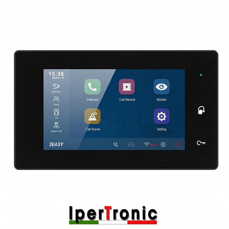 Monitor videocitofonico 7" LCD touch BUS serie TDH