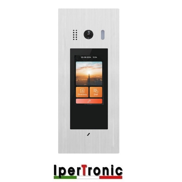 Posto esterno incasso video TDH touch screen 5" RFID fisheye 170° IP54