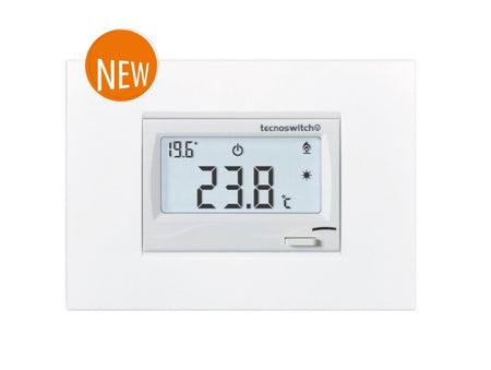 Termostato touch da incasso a pile Tintoretto bianco e grigio
