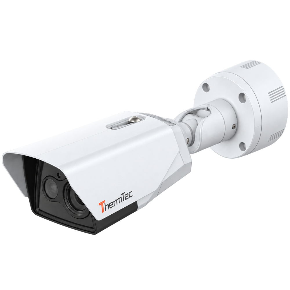 Telecamera IP bullet bispectrum di Thermtec - Sensore termico 640x512 pix., 12µm, ottica 25mm