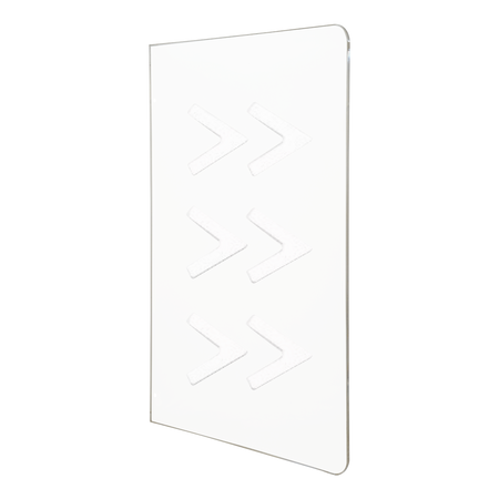 Anta per tornello - Compatibile con TS-SGATE808 - 414 (H) x 1296 (I) x 10 (P) mm - Fori di installazione