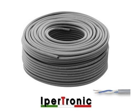CAVO TWISTATO 2X0,5 100 MT PER CITOFONIA