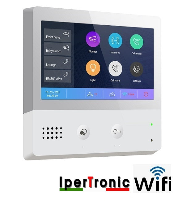 MONITOR TFT WIFI 7"LCD TOUCH COLORI TWO