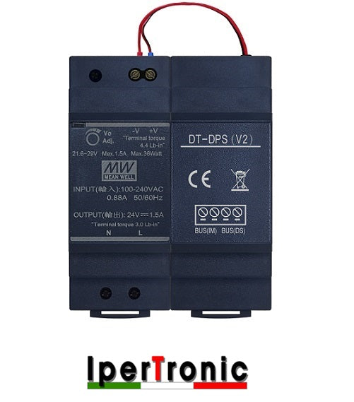 ALIMENTATORE 24V 1.5A CON SEPARATORE TWO