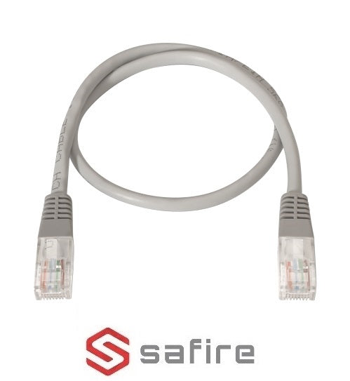Cavo patch Ethernet UTP Cat.5E RJ45 30 cm bianco