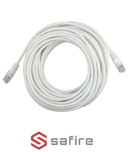 Cavo patch Ethernet UTP Cat.5E RJ45 10 m bianco
