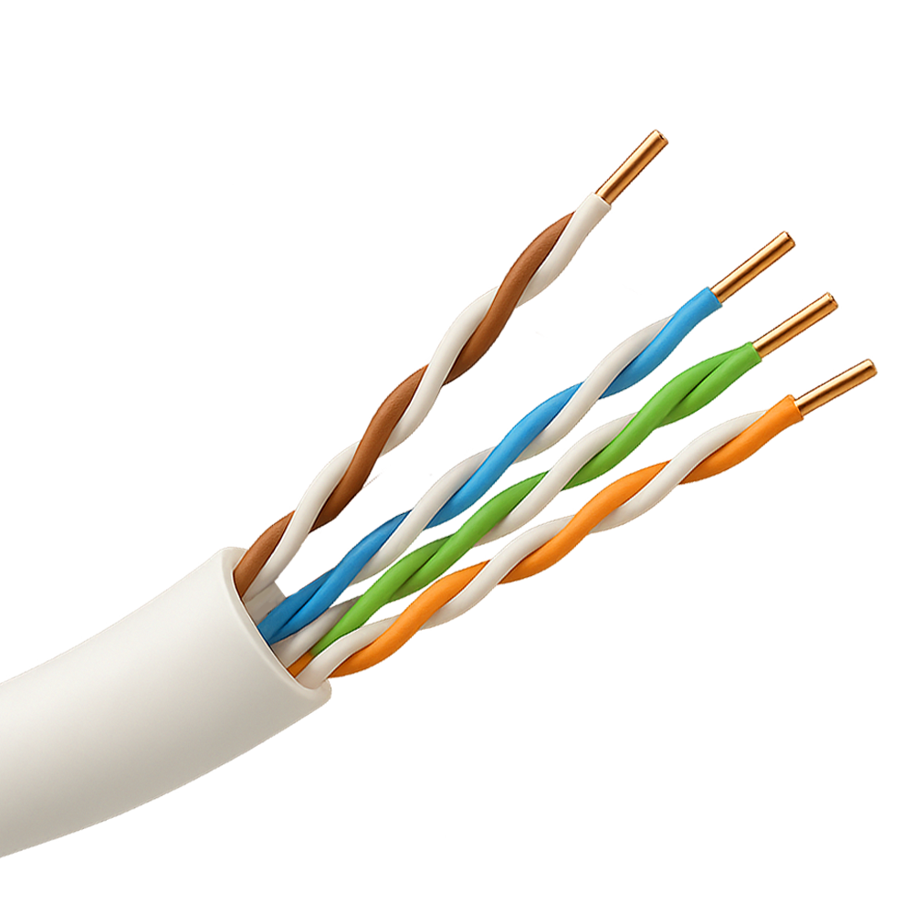 Safire Cavo UTP rigido per esterni - Categoria 5e - Soddisfa il test Fluke 90m - Conduttore OFC, purezza 99.9% rame