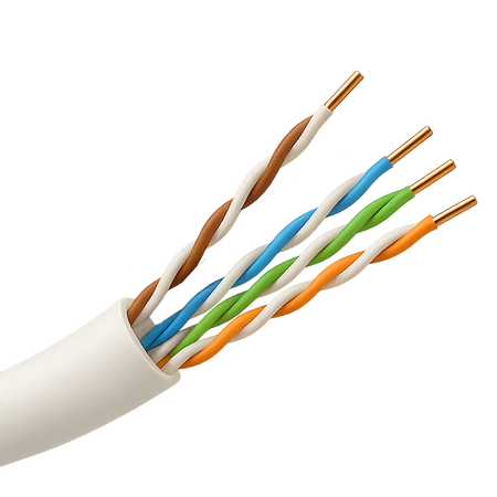 Safire Cavo UTP rigido per esterni - Categoria 5e - Soddisfa il test Fluke 90m - Conduttore OFC, purezza 99.9% rame