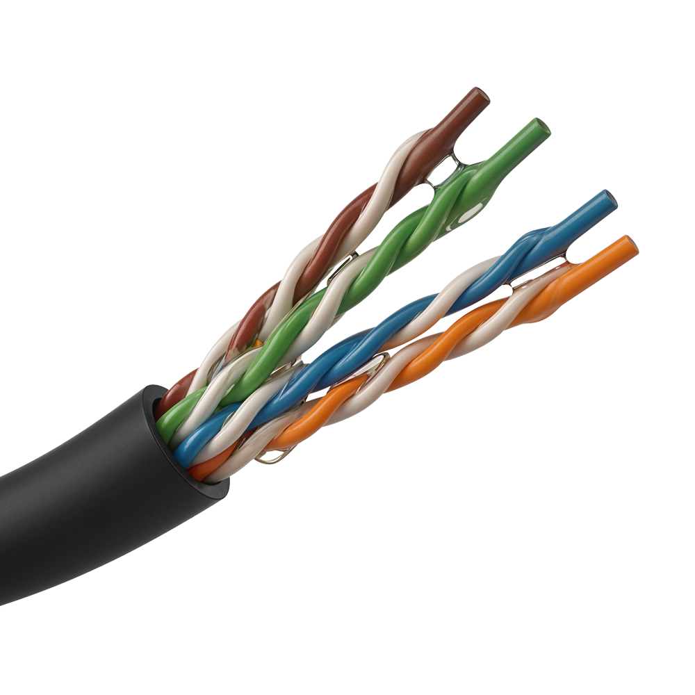 Safire Bobina di cavo di rete Cat5e da 305 metri - Conduttore CCA in alluminio rivestito di rame