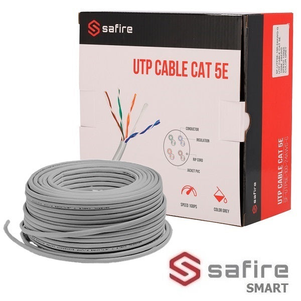 Cavo di rete UTP Cat.6 LSZH 23AWG 100 m Safire
