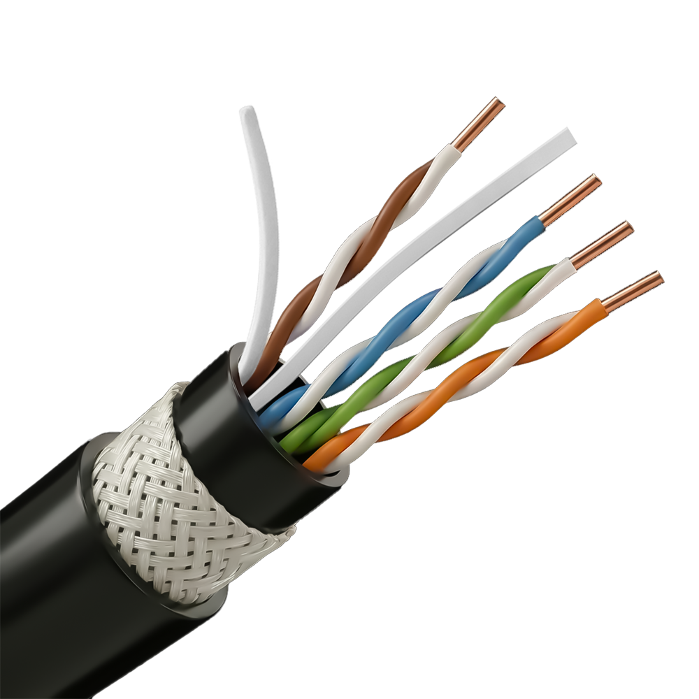 Safire Cavo dati U/UTP di categoria 6 a 4 doppini - Conduttore in rame puro massiccio Bare Copper