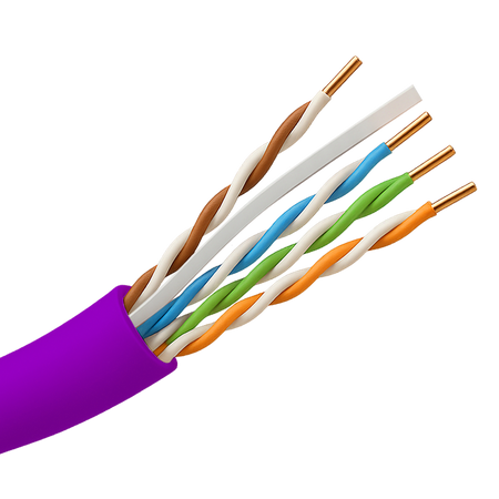 Cavo UTP Safire senza alogeni - Categoria 6 - Soddisfa il test Fluke 90m - Bobina da 305 metri - Diametro 0.5 mm