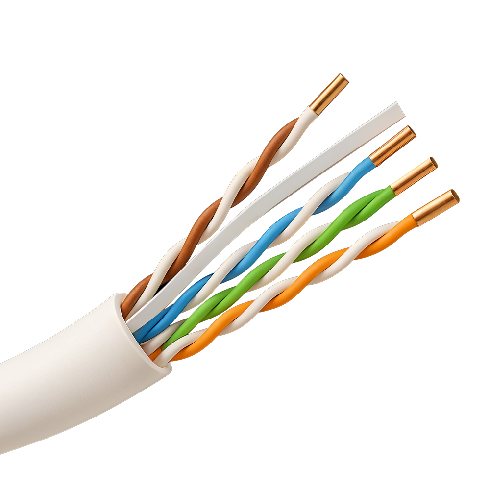 Safire Cavo dati U/UTP di categoria 6A a 4 doppini - Conduttore in rame massiccio puro 23AWG 0.57mm