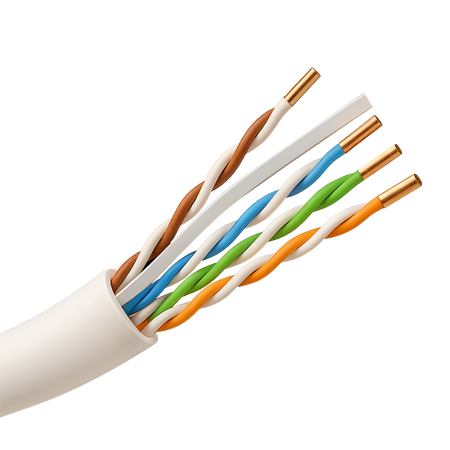 Safire Cavo dati U/UTP di categoria 6A a 4 doppini - Conduttore in rame massiccio puro 23AWG 0.57mm