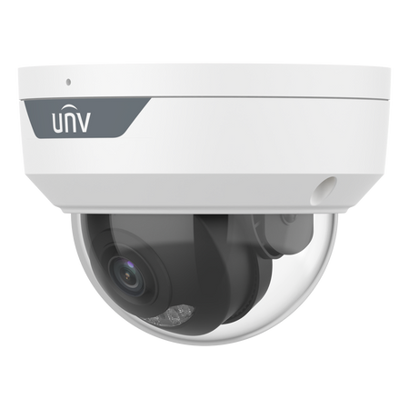 Telecamera Dome IP Uniview - Gamma Easy - 4 MP | Ottica 4 mm | microSD 512 GB - IR 30 m | Luce bianca 30 m | WDR 120 dB