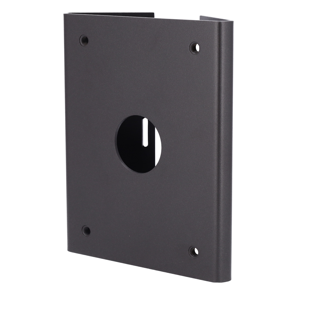 Supporto per palo - Per telecamere UNIVIEW PTZ - Adatto per esterni - Colore grigio - Passacavo