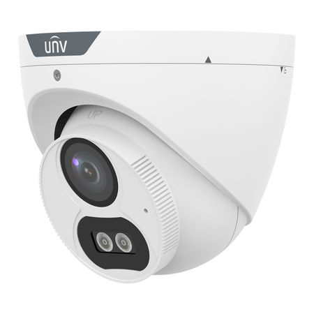 Telecamera Turret Uniview 4 in 1 - 2 MP | Ottica 4 mm - Luce bianca 40 m | DWDR - ColorHunter - IP67 | Mic | Metallo