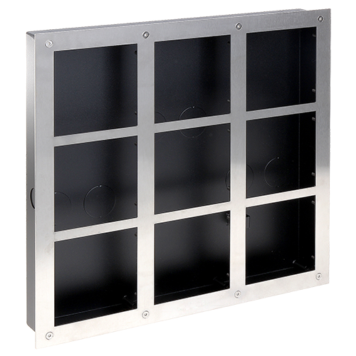 Panello frontale e cassa di registrazione - Specifico per videocitofoni - Compatibile con moduli XS-V2000E-M(X)
