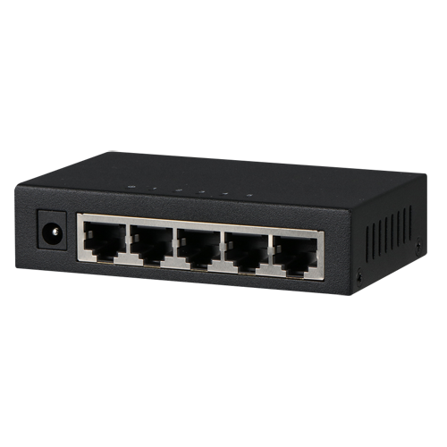 Switch X-Security Gigabit - 5 porte RJ45 - Velocità 10/100/1000 Mbps - Alta velocità in tutte le porte
