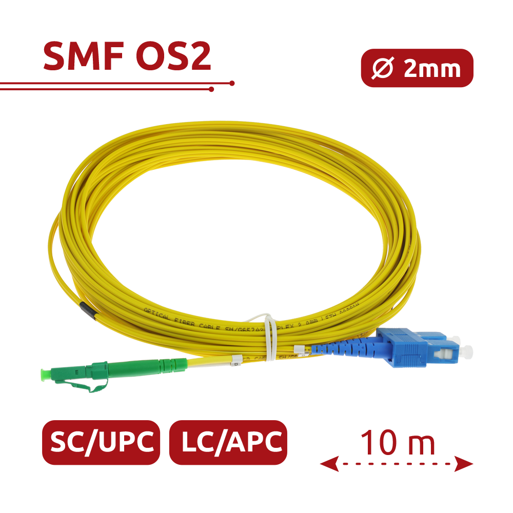 Safire Cavo di collegamento in fibra ottica duplex - Fibra monomodale G657A2 ad alte prestazioni