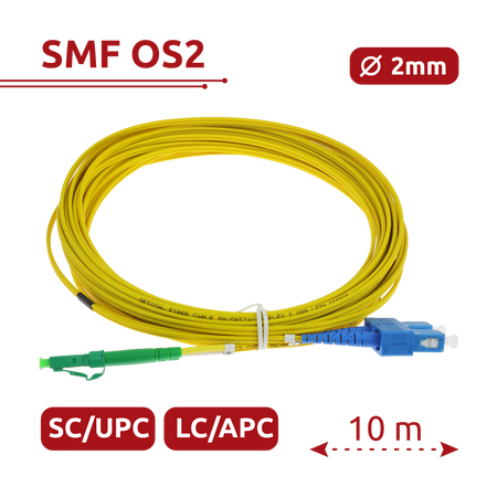 Safire Cavo di collegamento in fibra ottica duplex - Fibra monomodale G657A2 ad alte prestazioni