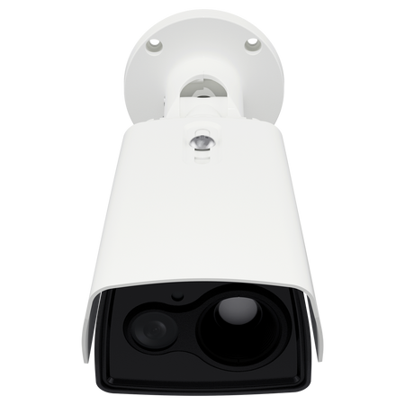 Telecamera IP bullet bispectrum di Thermtec - Sensore termico 640x512 pix., 12µm, ottica 17mm