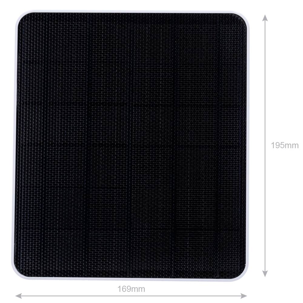 Nivian - Pack de 3 Paneles solares de 6W - Para cámaras IP a batería - Monocristalino de alta eficiencia