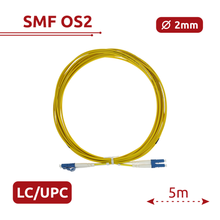 Safire Cavo di collegamento in fibra ottica - Fibra monomodale G657A2 ad alte prestazioni - Connettori LC UPC in formato
