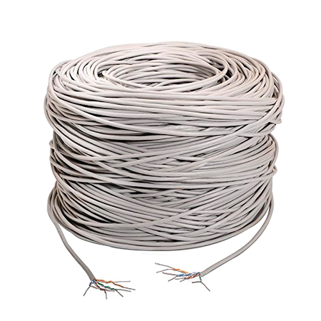 Cavo UTP Safire - Categoria 5E - Bobina da 305 metri - Conduttore OFC, purezza 99.9% rame - Diametro 5.5 mm