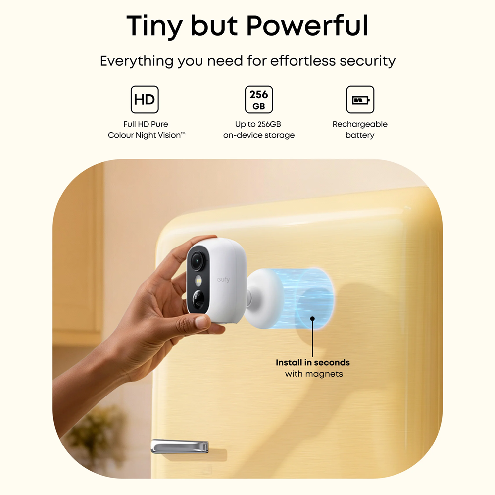 Eufy by Anker Telecamera Solocam C35 Solo - Rilevamento tramite AI di persone, veicoli e animali domestici