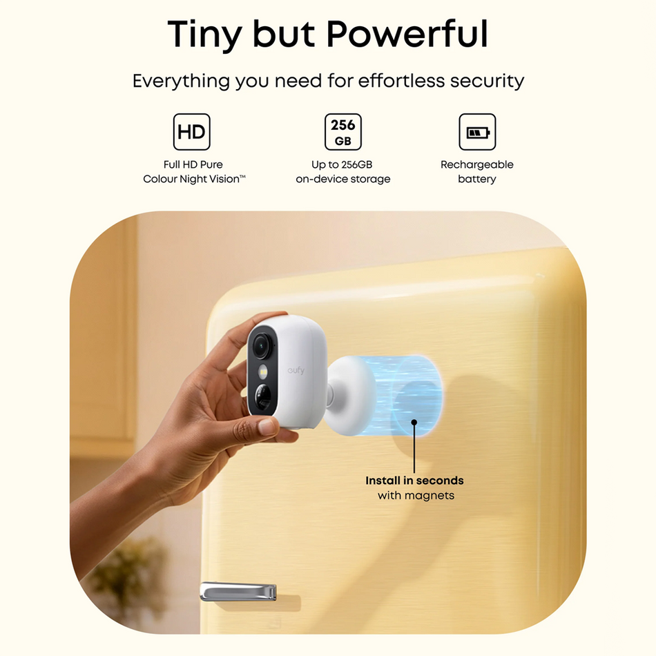 Eufy by Anker Telecamera Solocam C35 Solo - Rilevamento tramite AI di persone, veicoli e animali domestici