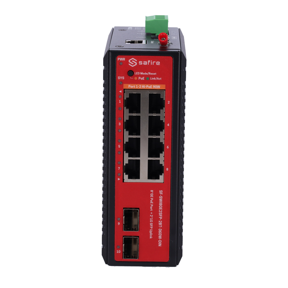 SF-SWI8GE2SFP-2BT-360W-DIN