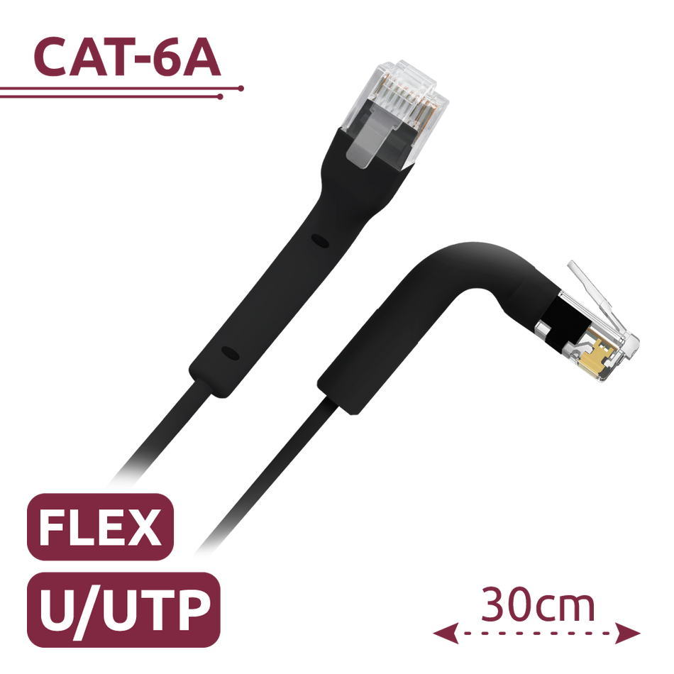UTP6A-FLEX-03BK