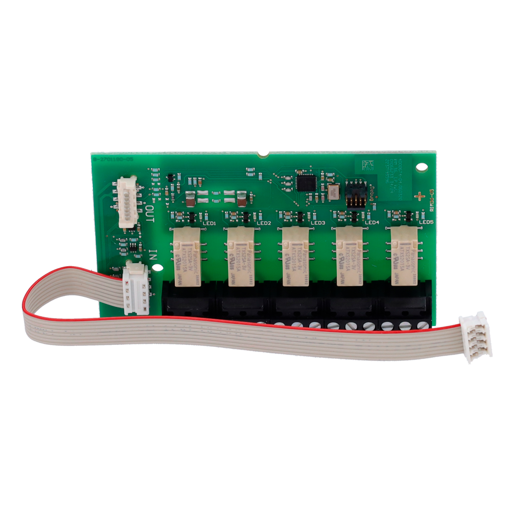 Securiton Modulo relè - Compatibile con i rilevatori ASD e ADW - 5 relè configurabili - Montaggio modulare in slot ASD 5
