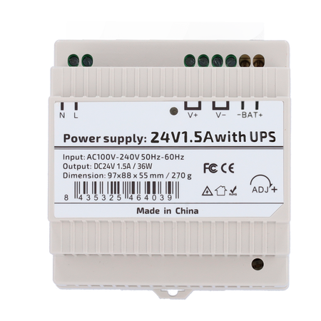 Alimentatore - uscita DC 24 V 1.5 A / 36 W