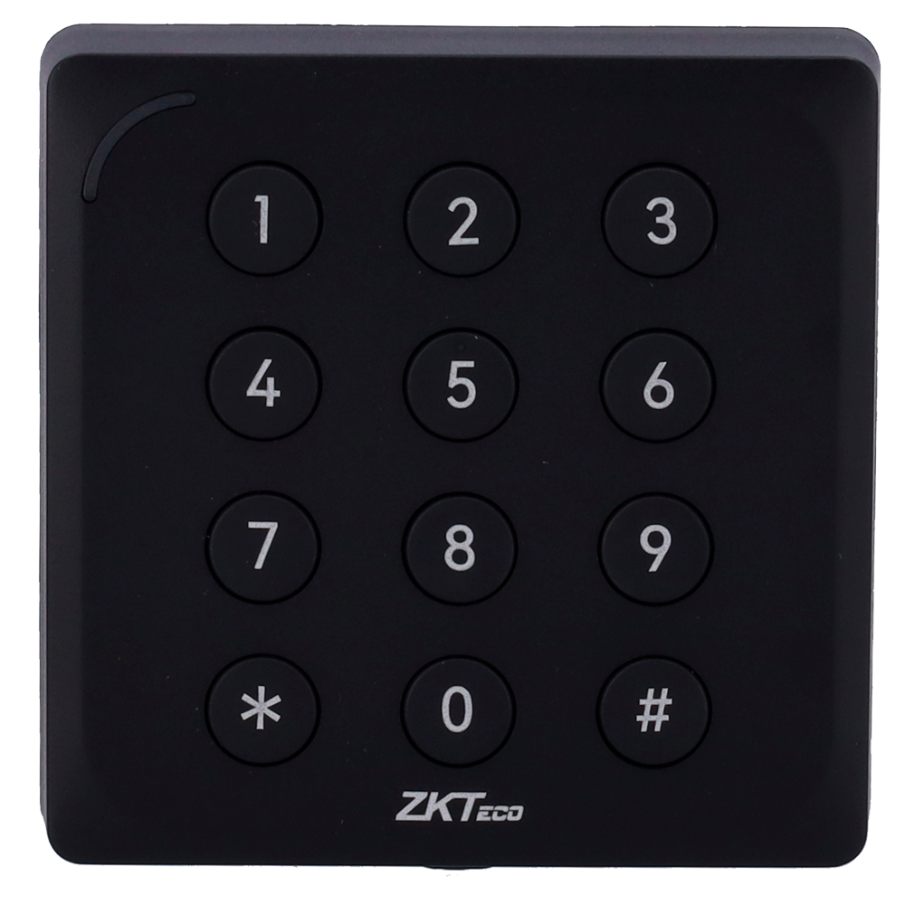 Zkteco Lettore di accesso - Accesso tramite scheda EM/MF/MF DESFire e PIN - Indicatore a LED e acustico - Wiegand 34/66 