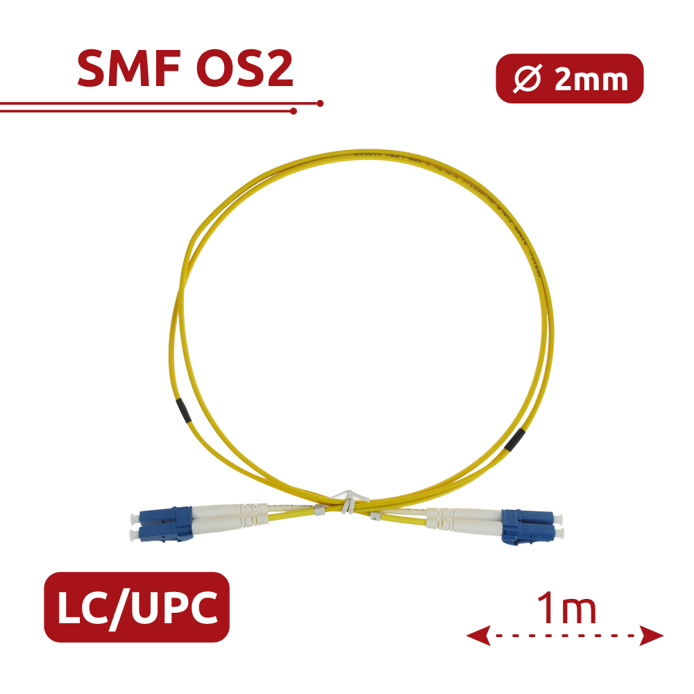 Safire Cavo di collegamento in fibra ottica - Fibra monomodale G657A2 ad alte prestazioni - Connettori LC UPC in formato