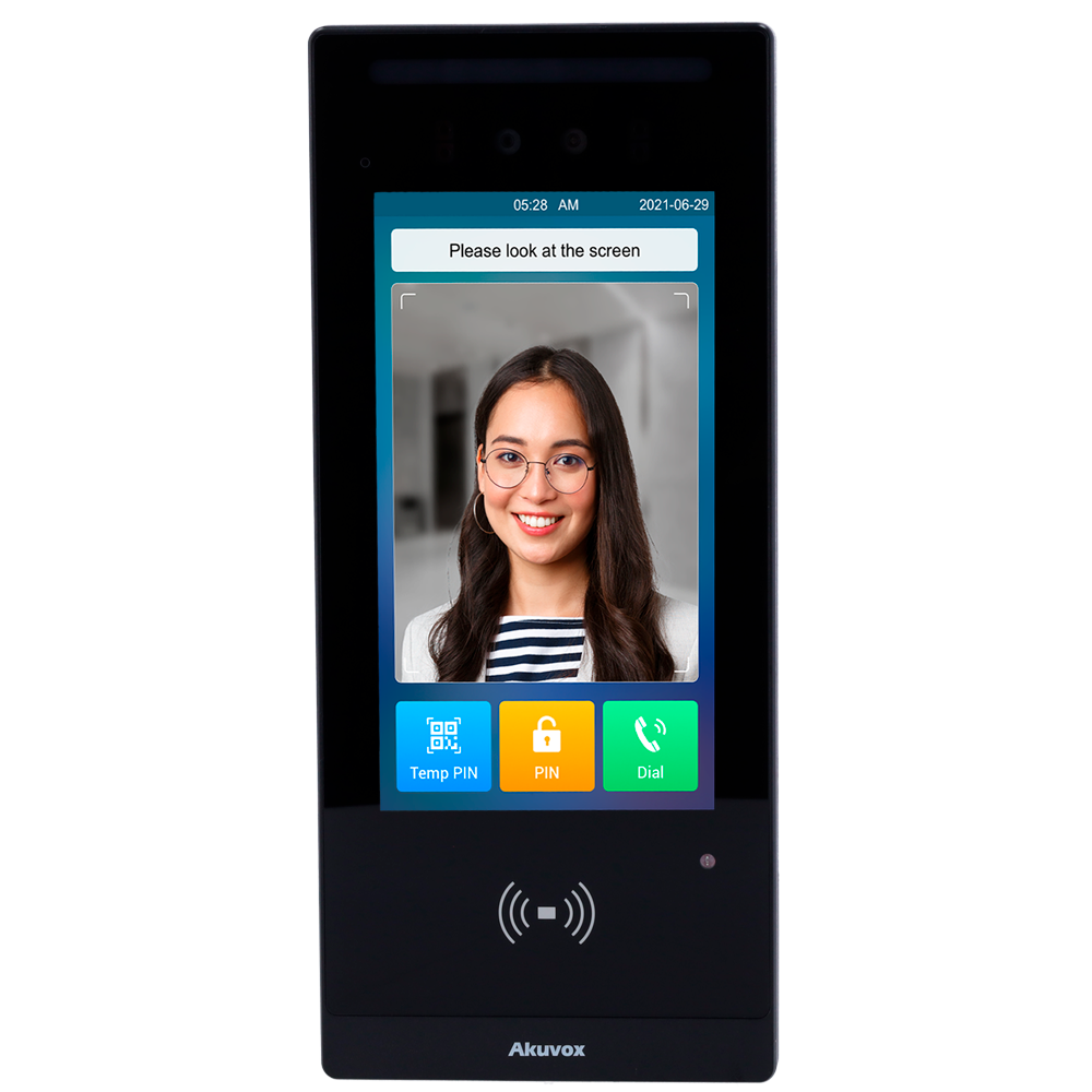 Akuvox Videocitofono IP con controllo accessi - Telecamera 2 Mpx | Audio e video bidirezionale