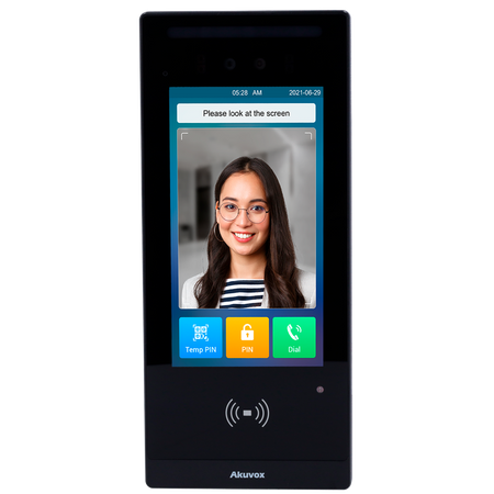 Akuvox Videocitofono IP con controllo accessi - Telecamera 2 Mpx | Audio e video bidirezionale