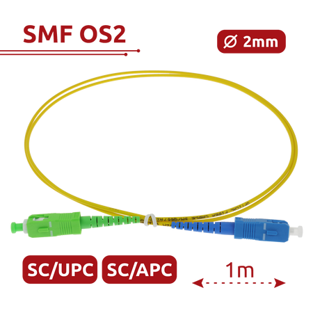Safire Cavo di collegamento in fibra ottica simplex - Fibra monomodale G657A2 ad alte prestazioni