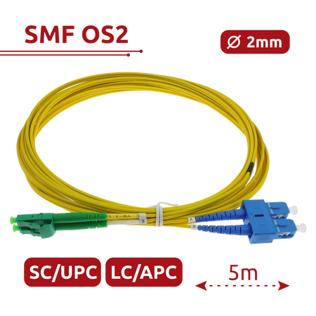 Safire Cavo di collegamento in fibra ottica duplex - Fibra monomodale G657A2 ad alte prestazioni