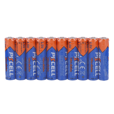 Pack 10x Pila LR03 / AAA - PKCELL - Alcalina Zn-MnO2 non ricaricabile - Tensione 1.5V - Capacità nominale 650mAh