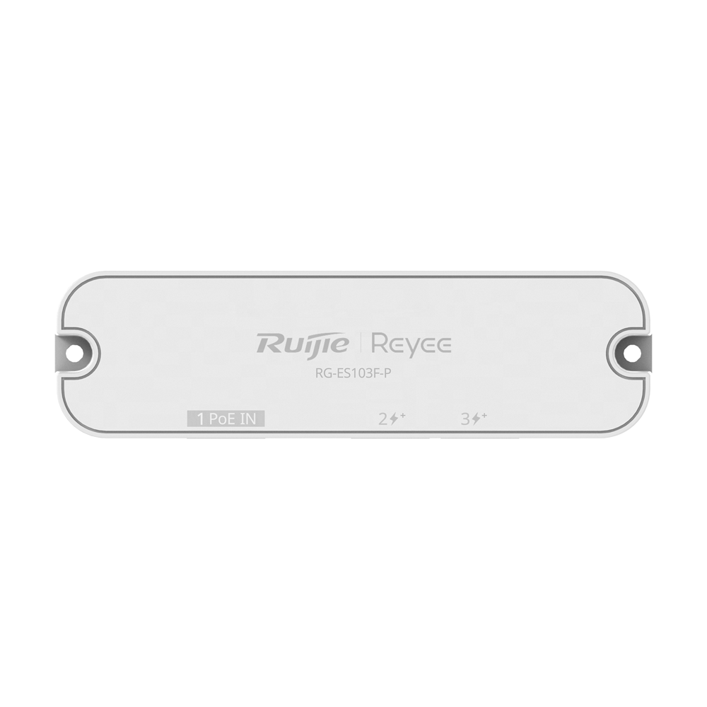 Reyee Switch da Tavolo - Switch ultracompatto con 3 porte FE 10/100 - 2 porte di uscita PoE/PoE+ (802.3af/at)