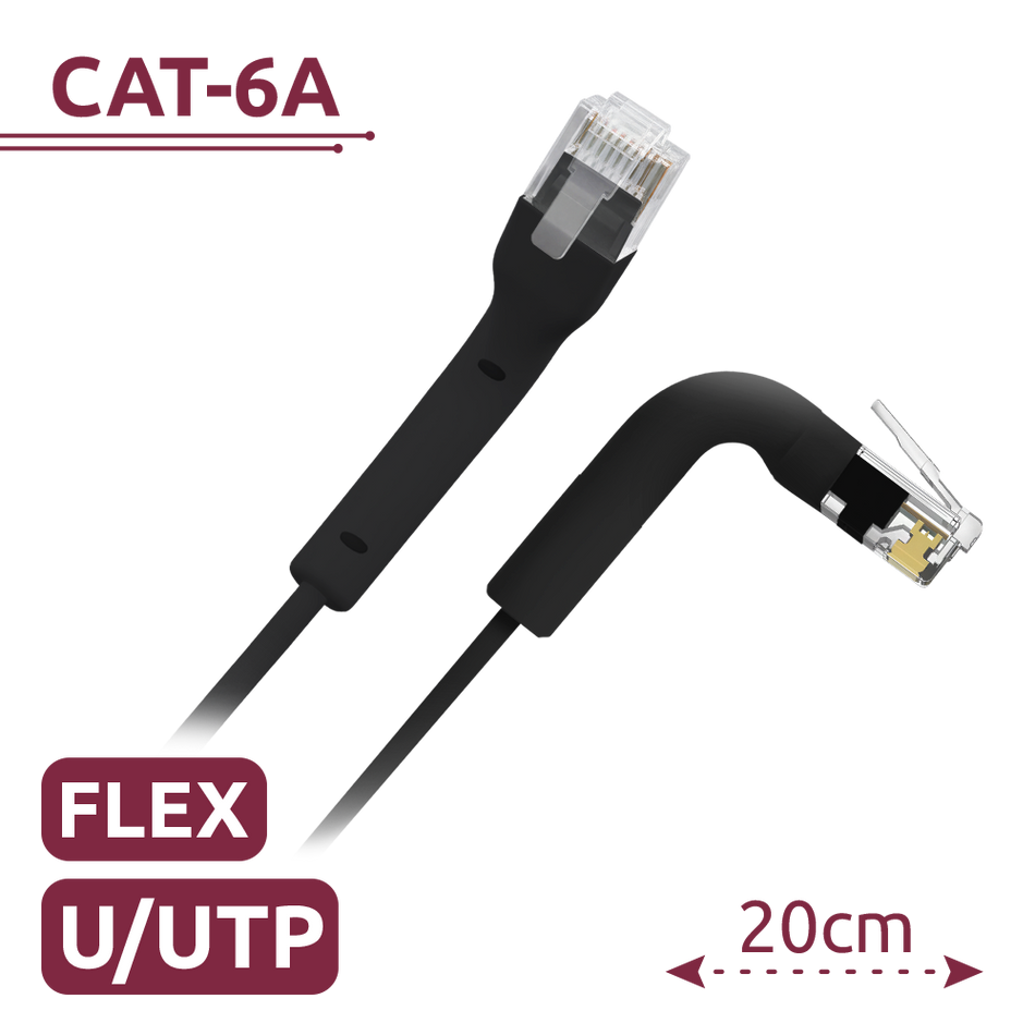 UTP6A-FLEX-02BK