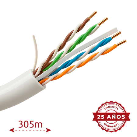 UV-UTP6A-300-BC23AWG-DCA-R-W