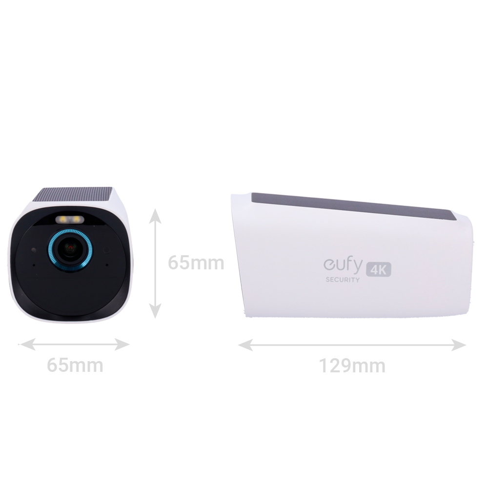 Telecamera 4K per HomeBase3 Eufy by Anker - 13000 mAh / Sensore PIR + Persone - Comunicazione RF a bassa frequenza