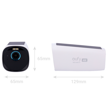 Telecamera 4K per HomeBase3 Eufy by Anker - 13000 mAh / Sensore PIR + Persone - Comunicazione RF a bassa frequenza