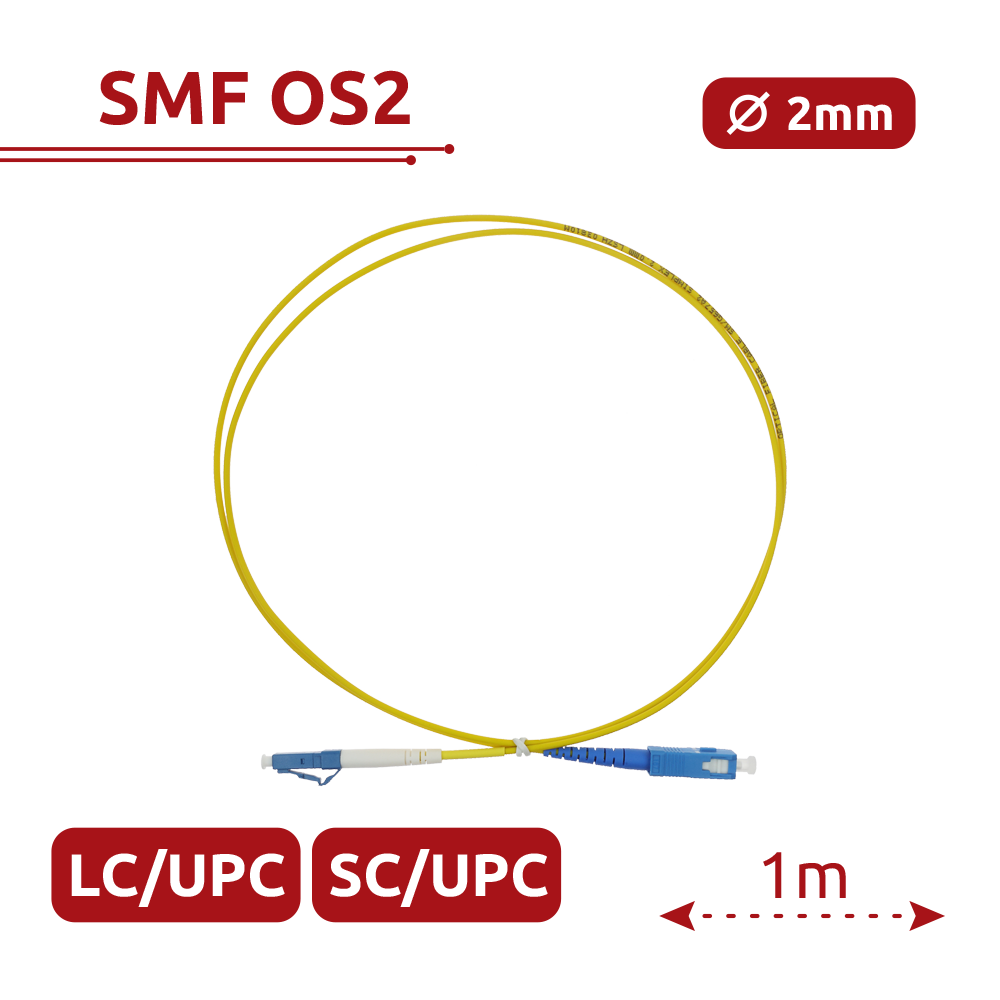 Safire Cavo di collegamento in fibra ottica simplex - Fibra monomodale OS2 G657A2 di alto livello